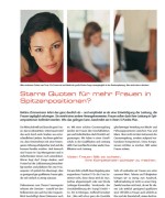 HITECH CAMPUS, „Starre Quoten für mehr Frauen in Spitzenpositionen“ April 2015